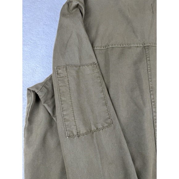 HINGE Designed In Seattle Women's Olive Green Bomber Full Zip Up Jacket Size S - Picture 15 of 15
